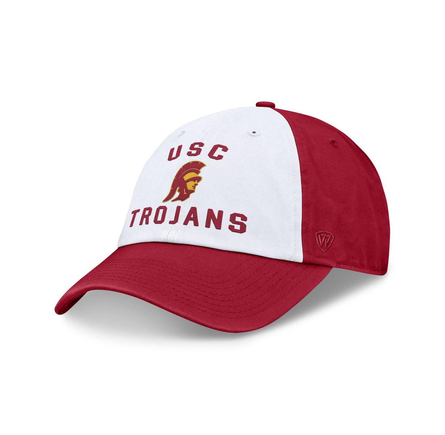 Men's White/Cardinal USC Trojans Heritage Weston Adjustable Hat