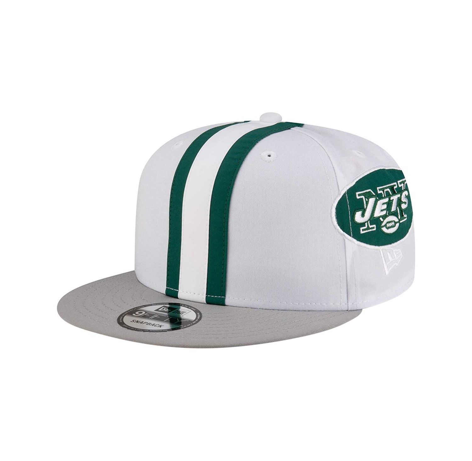 Men's White New York Jets Throwback Helmet 9FIFTY Snapback Hat