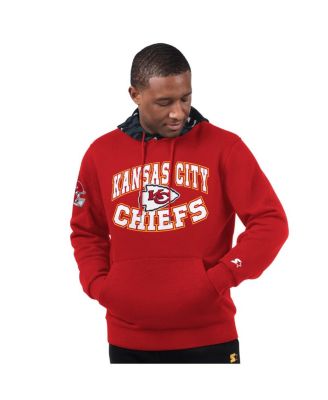 Starter - Men's  Red Kansas City Chiefs Thursday Night Gridiron Pullover Hoodie