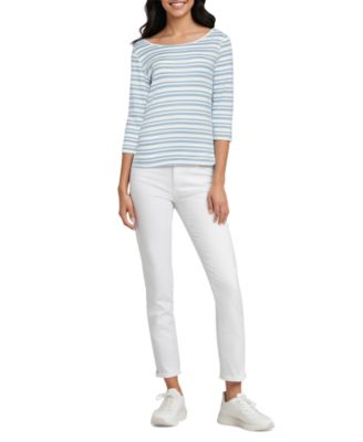 Women's Boat-Neck 3/4-Sleeve T-Shirt