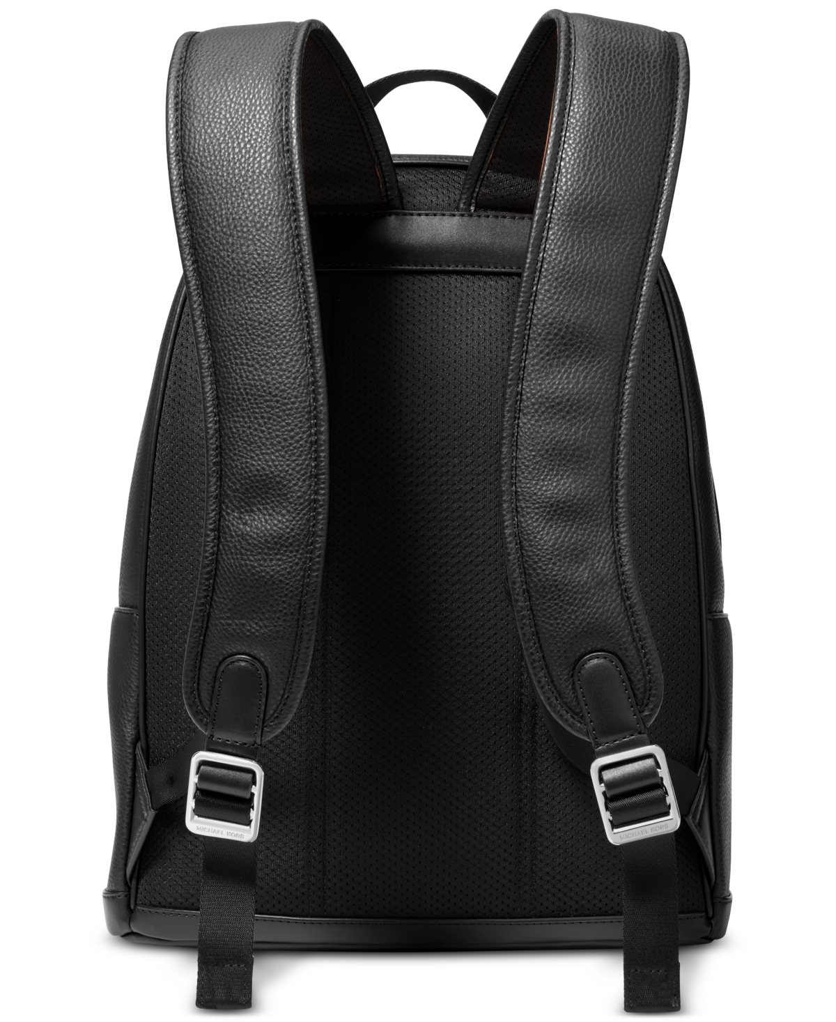 Shop Michael Kors Men's Malone Leather Logo Backpack In Black