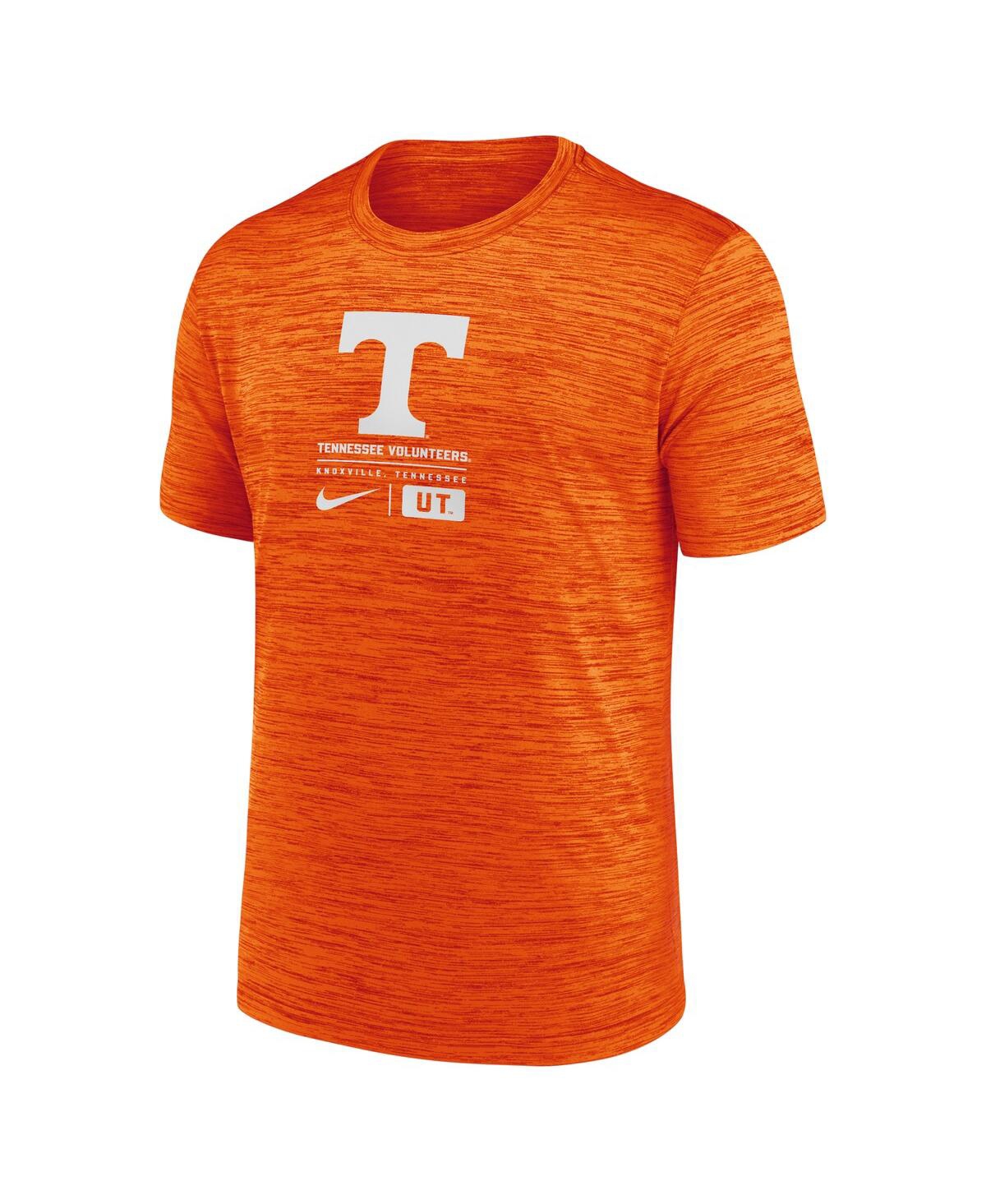 Nike Tennessee Volunteers Campus Center Block Velocity  Men's Dri-fit College T-shirt In Tennessee Orange
