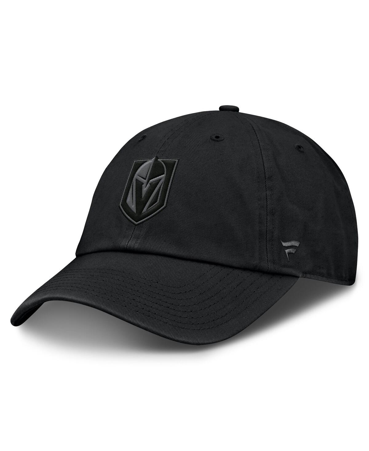 Fanatics Men's Black Vegas Golden Knights Authentic Pro Road Adjustable Hat In Black