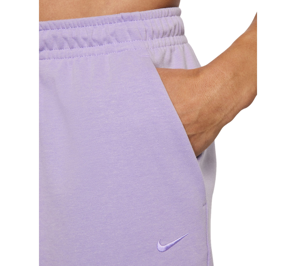 Nike Men's Primary Fleece Dri-fit Relaxed-fit Uv 7" Performance Shorts In Hydrangeas,htr,hydrangeas