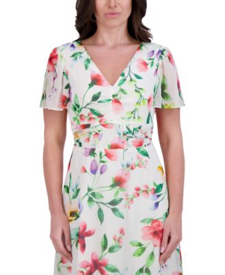 Women's Floral-Print A-Line Dress