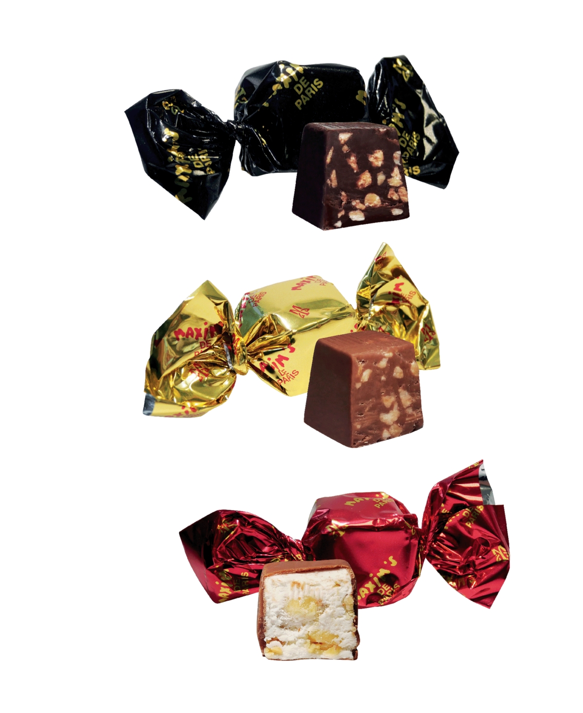 Maxim's De Paris Valentine's Day Large Tin Heart Assorted Nougat Chocolate Bonbons, 6.3 oz In No Color