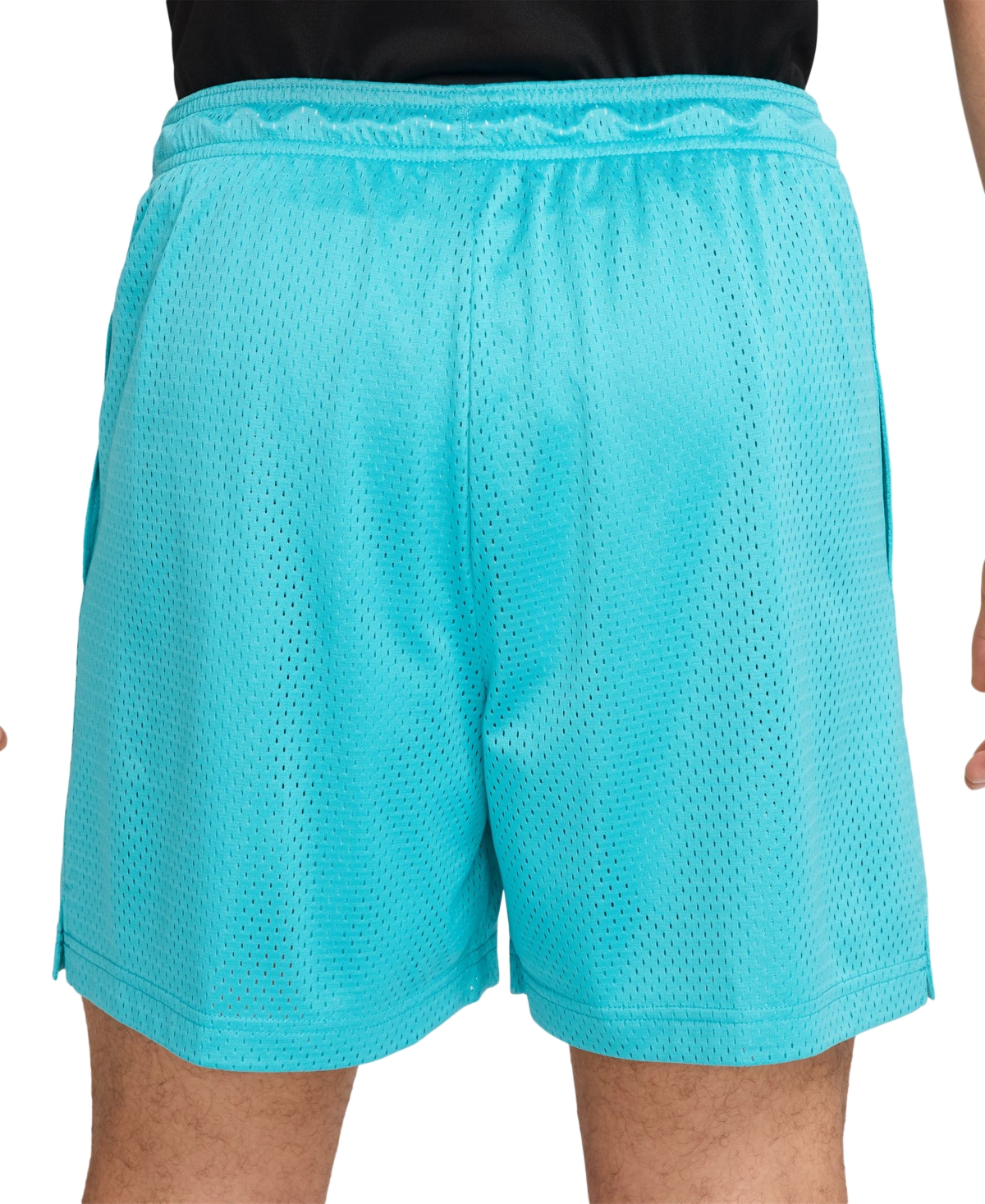 Nike Men's Dri-fit 5" Mesh Basketball Shorts In Dusty Cactus,white