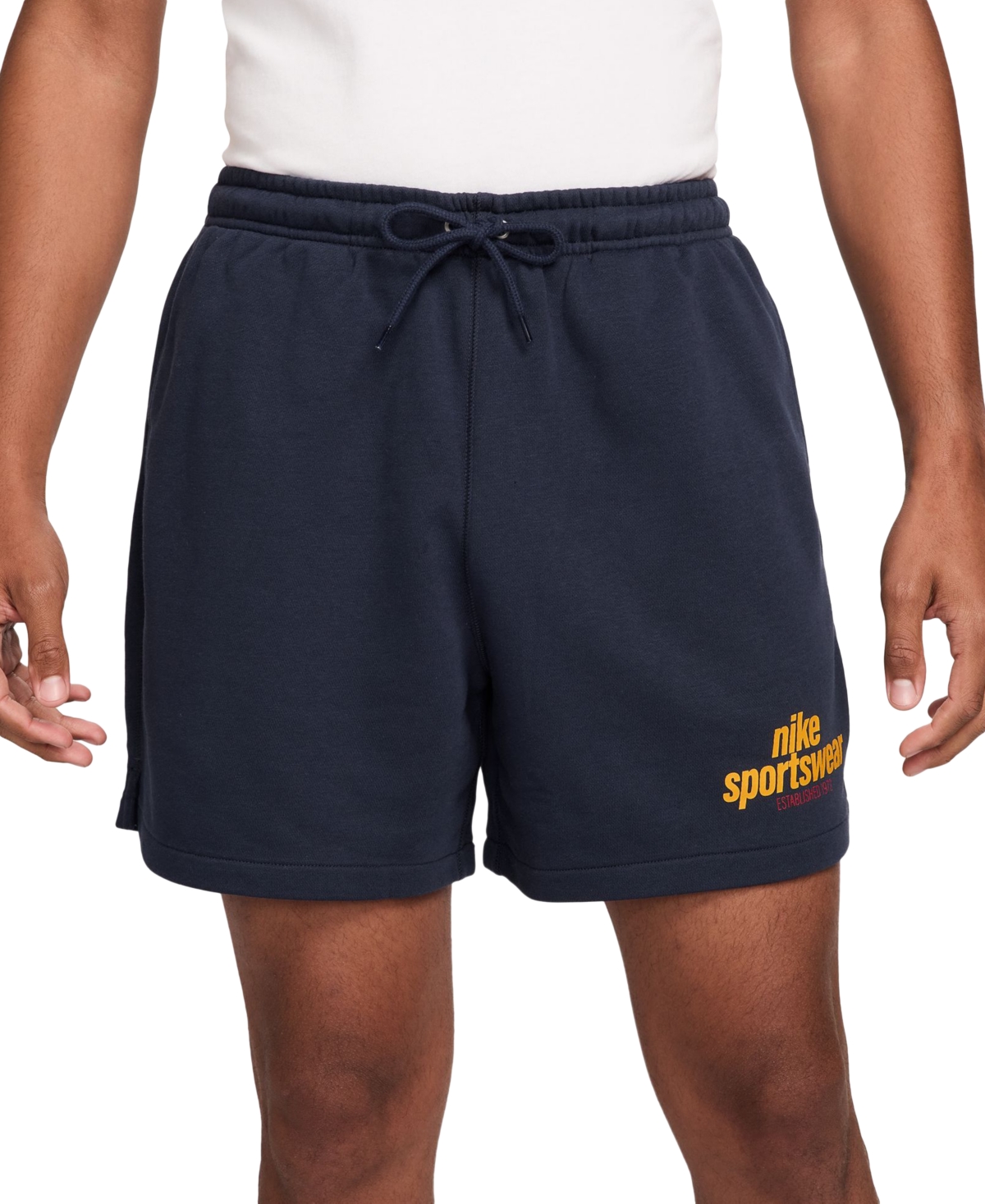 Men's Sportswear Club French Terry Flow Shorts - Dk Grey Heather/lt Smoke Grey/black