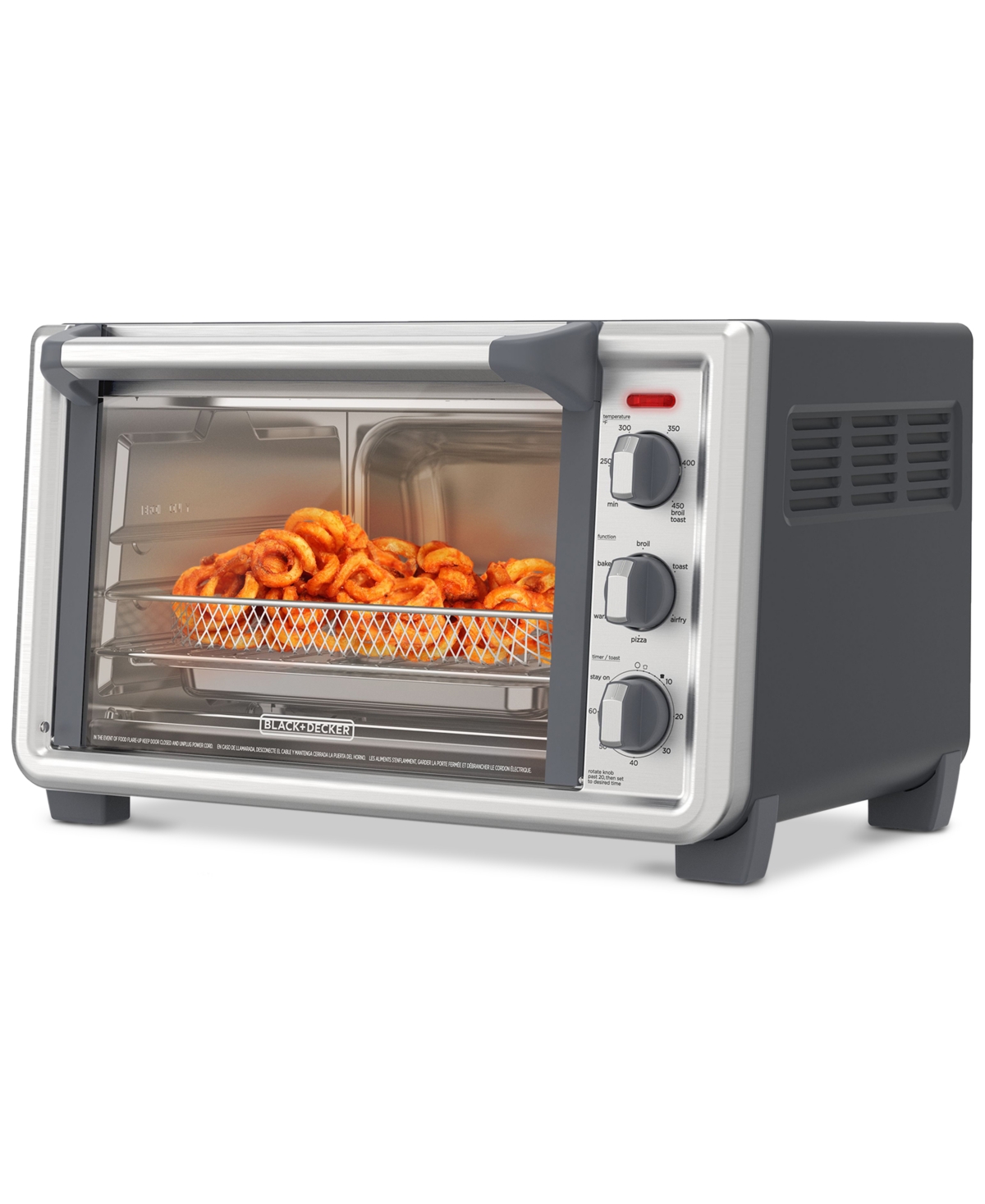 Black & Decker 6-slice Crisp N Bake Air Fry Convection Oven In Stainless Steel