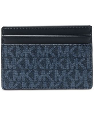 Men's Malone Leather Colorblocked Logo Card Case