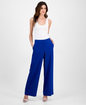 Tahari ASL - Women's Mid-Rise Wide-Leg Pants