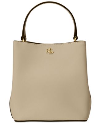 Lauren Ralph Lauren - Crosshatch Leather Mini Reese Bucket Bag