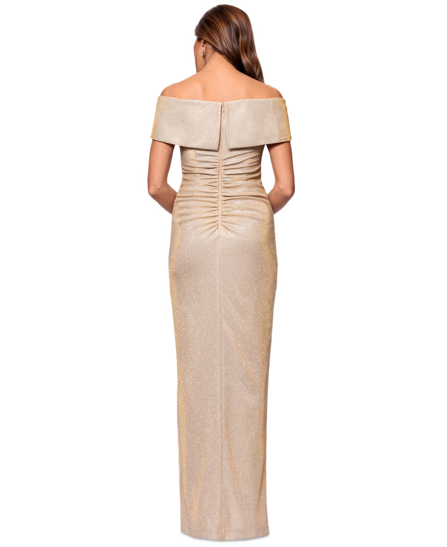 Off-Shoulder-Sweetheart-Neck Gown