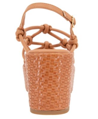 Women's Essa Knots Square Toe Wedge Sandals