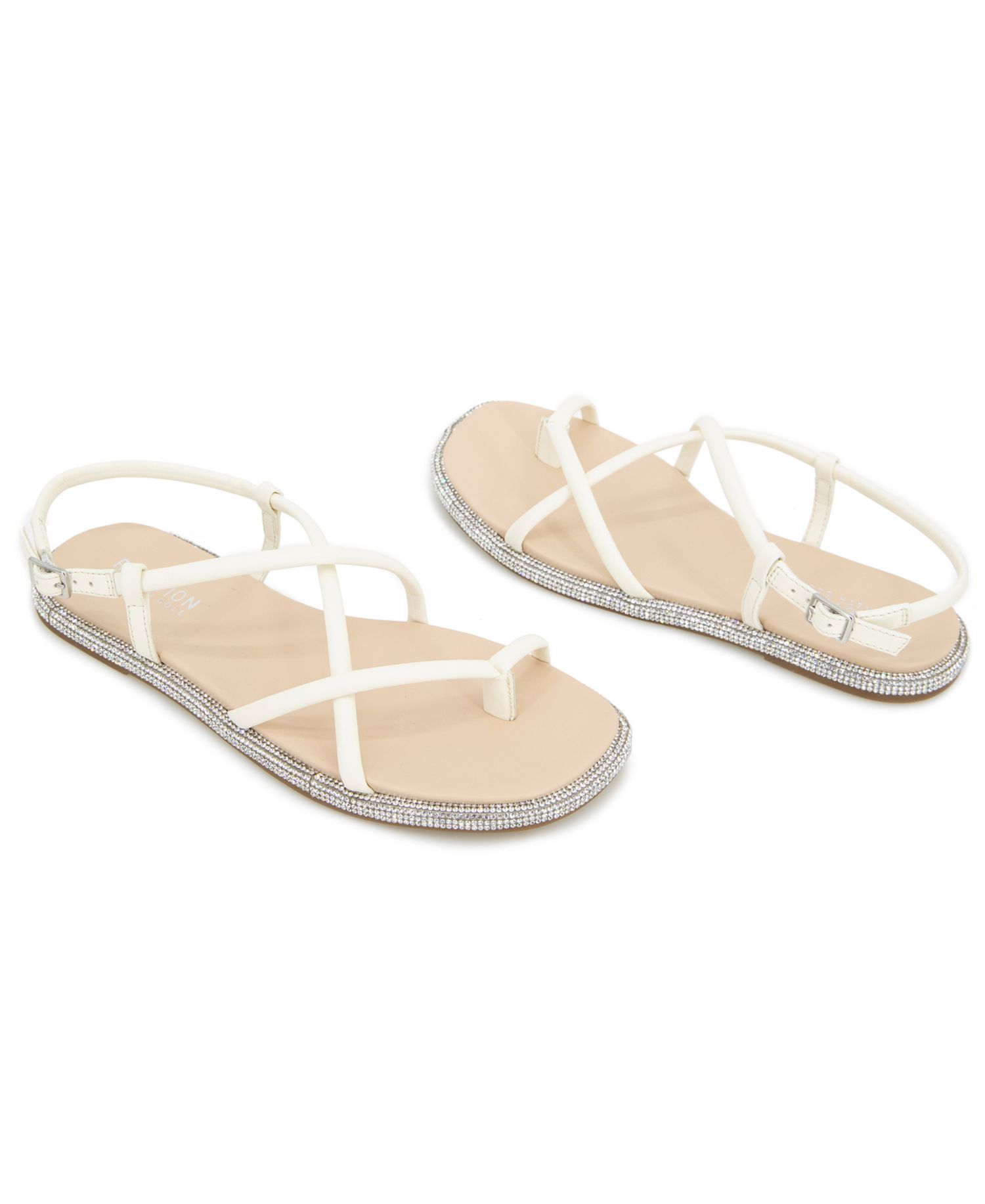 Women's Waltz Strappy Square Toe Flat Sandals