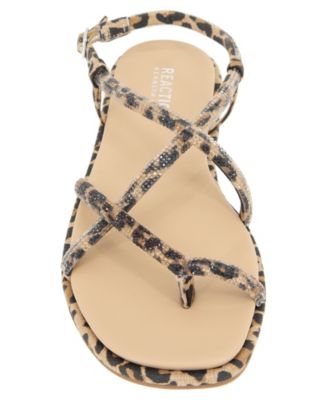 Women's Waltz Strappy Square Toe Flat Sandals
