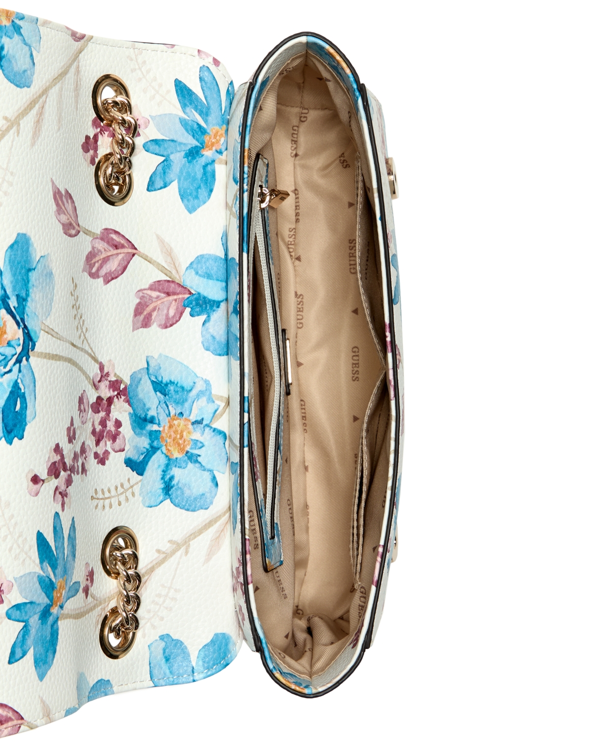 GUESS MICAELA SMALL FLORAL CONVERTIBLE CROSSBODY 