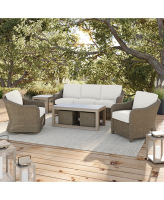 Agio Sonetta Outdoor Seating Collection In Light Beige