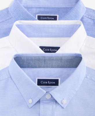 Men's Short Sleeve Button-Down Oxford Shirt, Created for Macy's