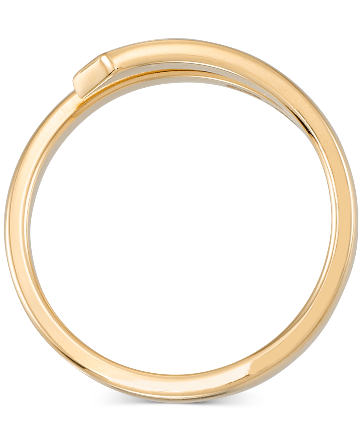Macy's Spiral Ring In 10k Yellow Gold In Gold