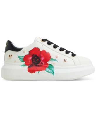 Women's Lovekiss Embellished Lace-Up Platform Sneakers