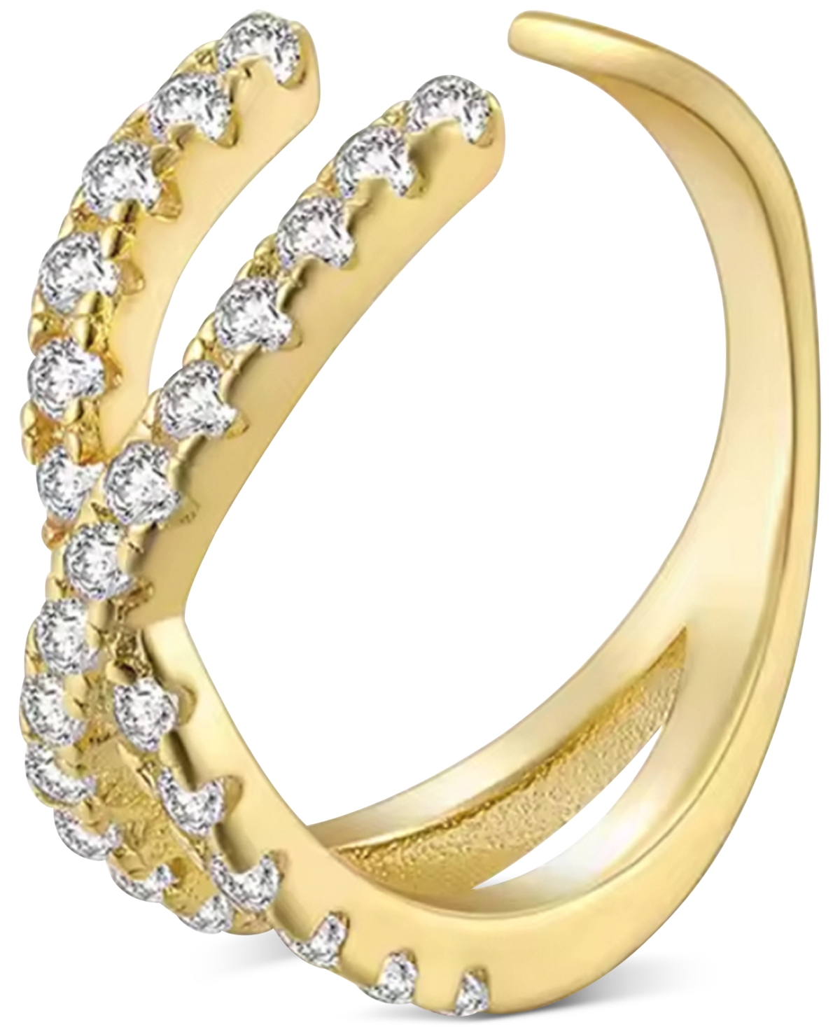 Jackie X Cubic Zirconia Ear Cuff - Silver