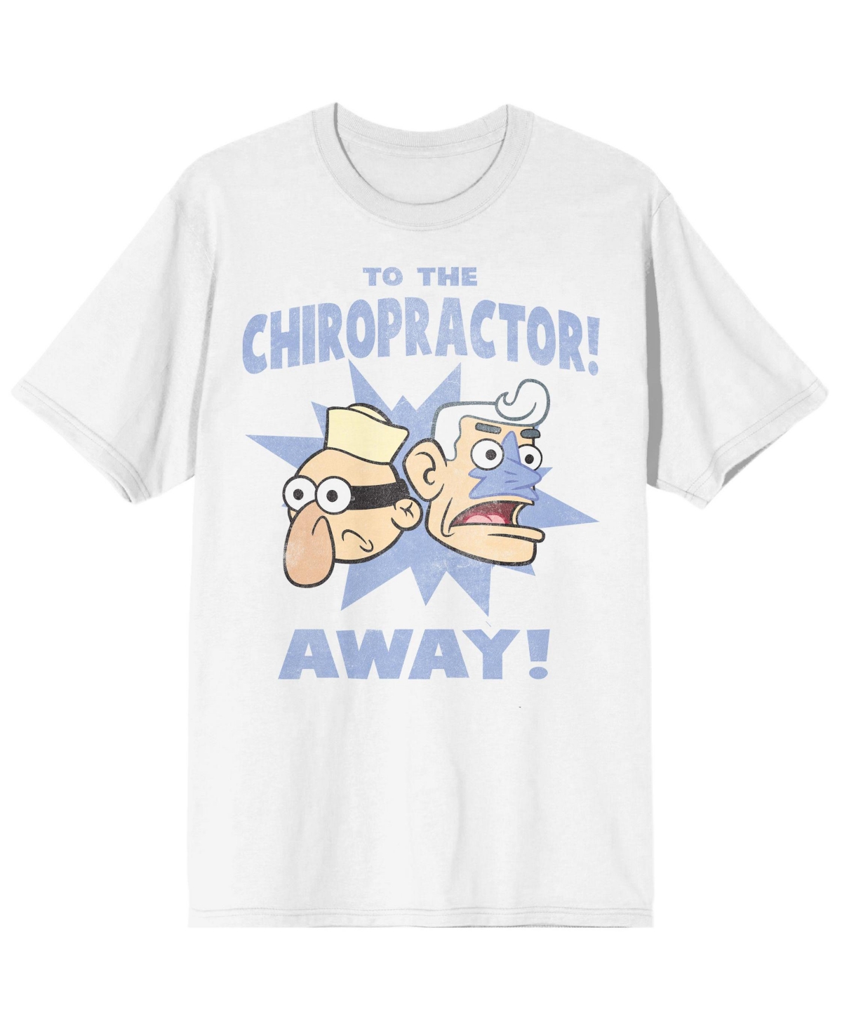 Men's Barnacle Boy Chiropractor White Graphic Tee - 3XL - White