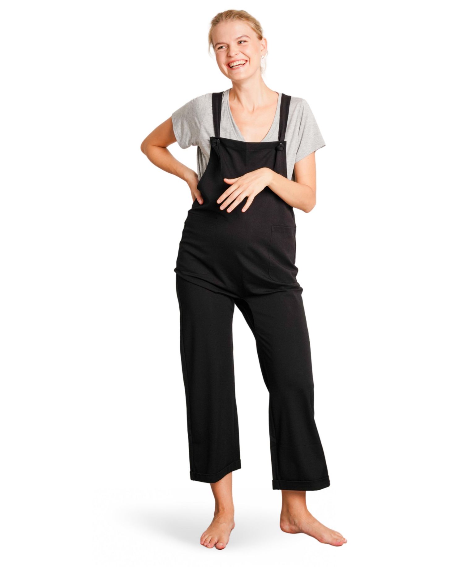Women's Imogen Knit Tie-Strap Overalls