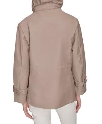 Women's 29” Loose Fit Pinstripe Rain Jacket