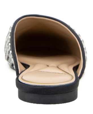 Women's Almond Toe Saddie Mules
