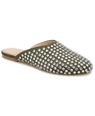 Women's Almond Toe Saddie Mules
