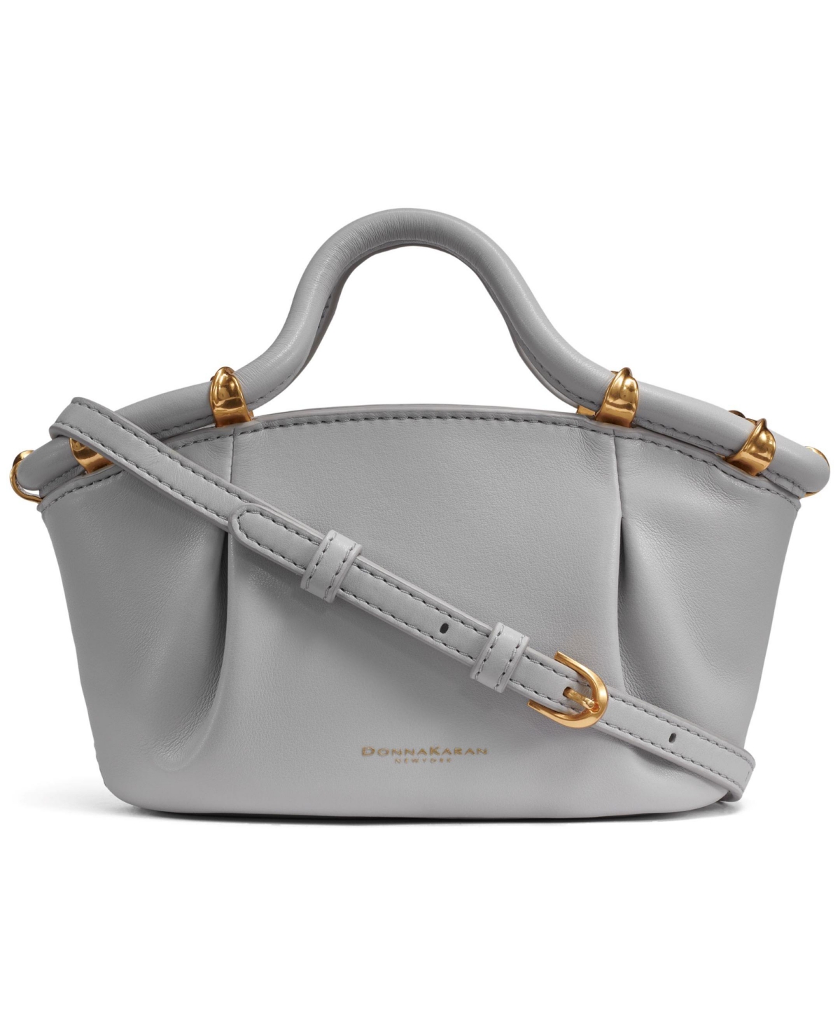 Chiffon Mini Crossbody Bag - Black, Gold