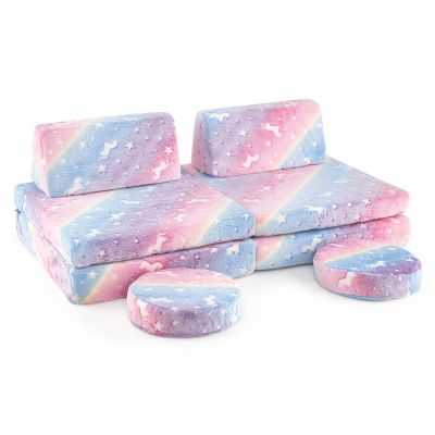 Modular Kids Play Couch Set Glow-in-the-Dark with Portable Handles Fun and Versatile Seating for Toddlers