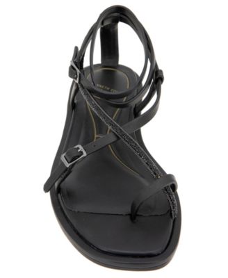 Paros Jewel Square Toe Flat Sandals