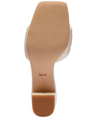 [SALE!!] ★COACH Holly Block Heel★ サンダル COACH Holly Block-Heel Leather Square-Toe Sandals - Macy's