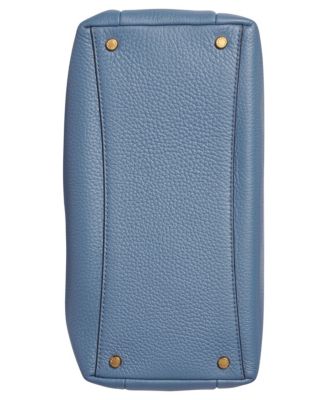 Amagansett Soft-Rolled Leather Satchel with Sculpted Magnet Closure