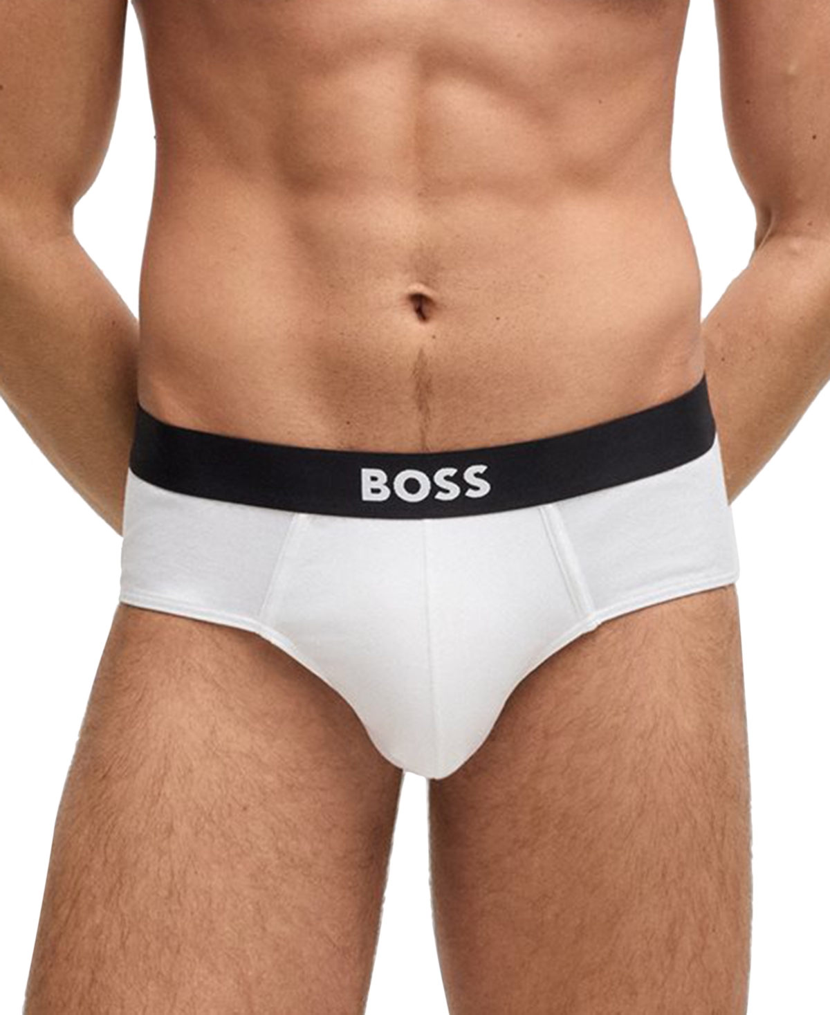 Hugo Boss Men's 3-pack Boss One Hip Briefs In White