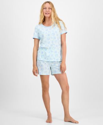Charter Club - Women's Floral Short-Sleeve Pajama Set