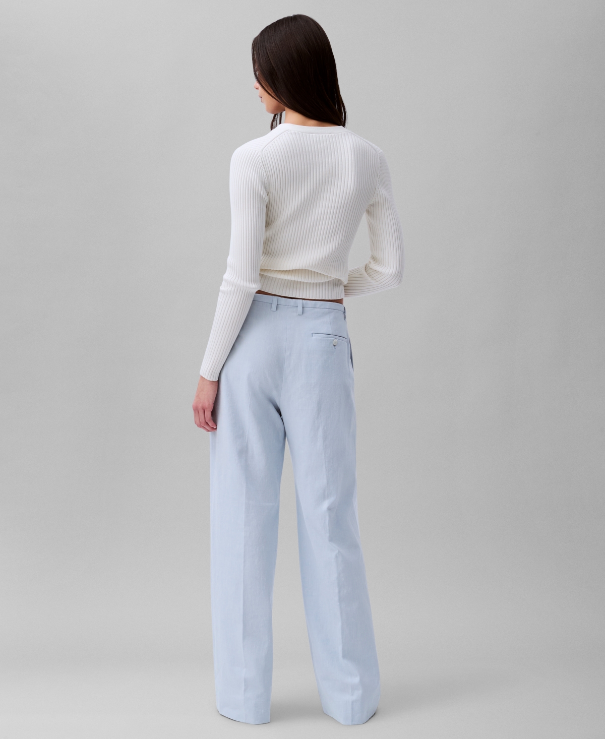 Calvin Klein Wide-leg Jeans In Plein Air