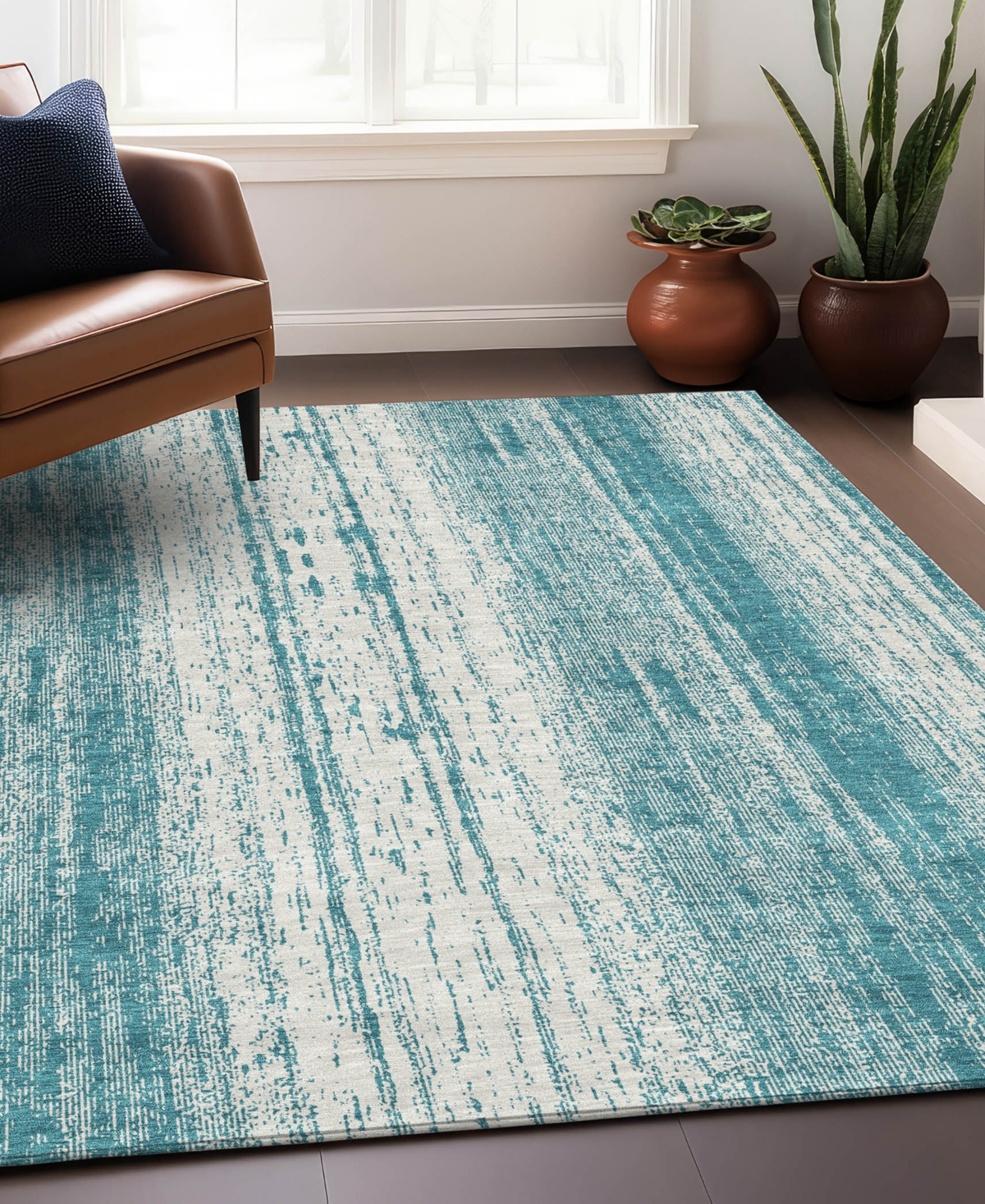 Addison Chantille Acn861 9'x12' Area Rug In Teal