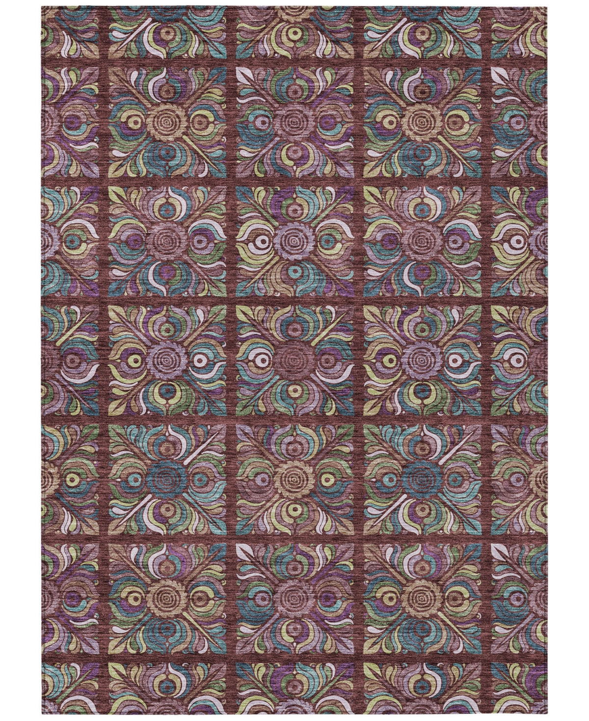 Addison Chantille Acn852 9'x12' Area Rug In Paprika