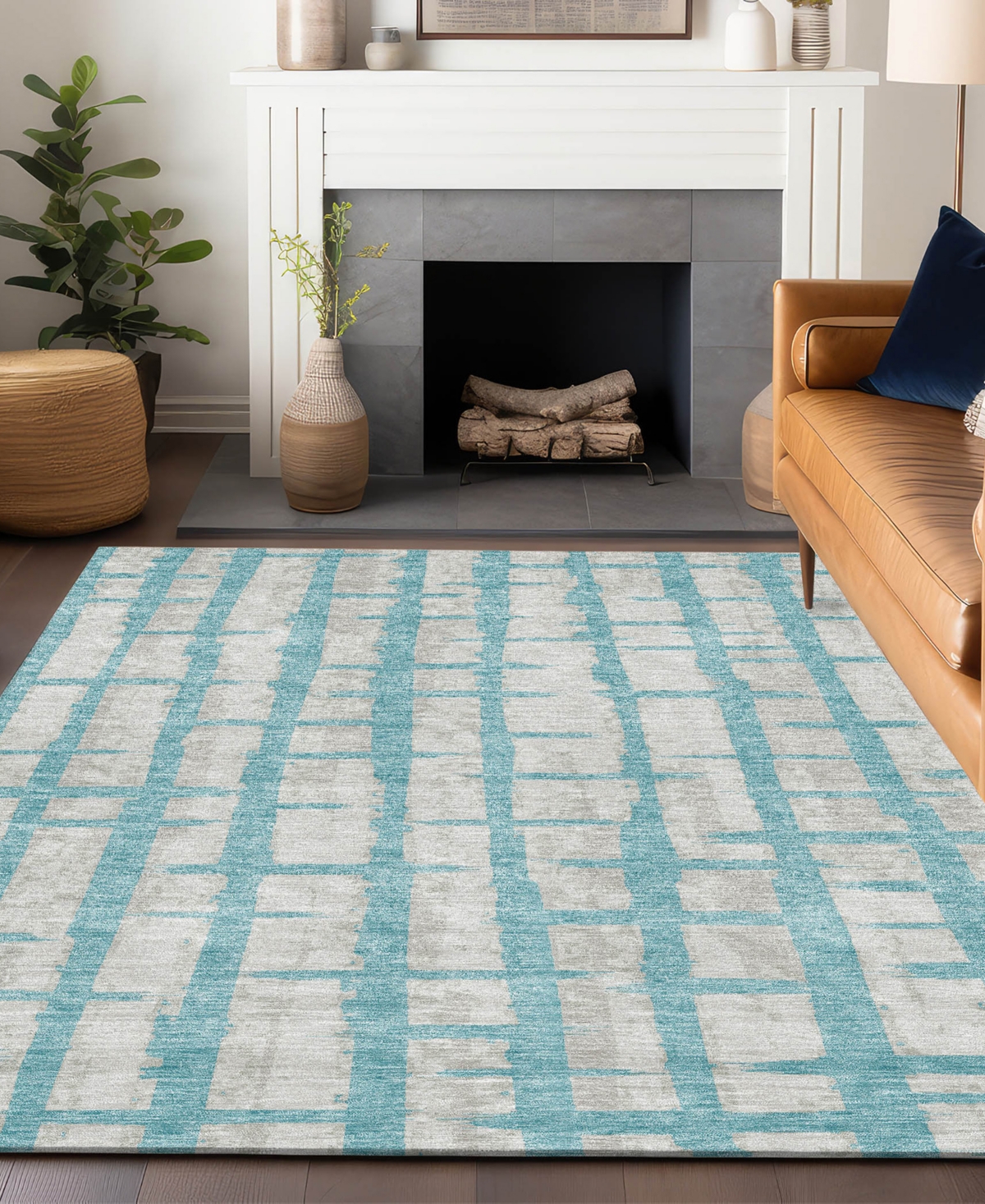 Addison Chantille Acn872 3'x5' Area Rug In Teal