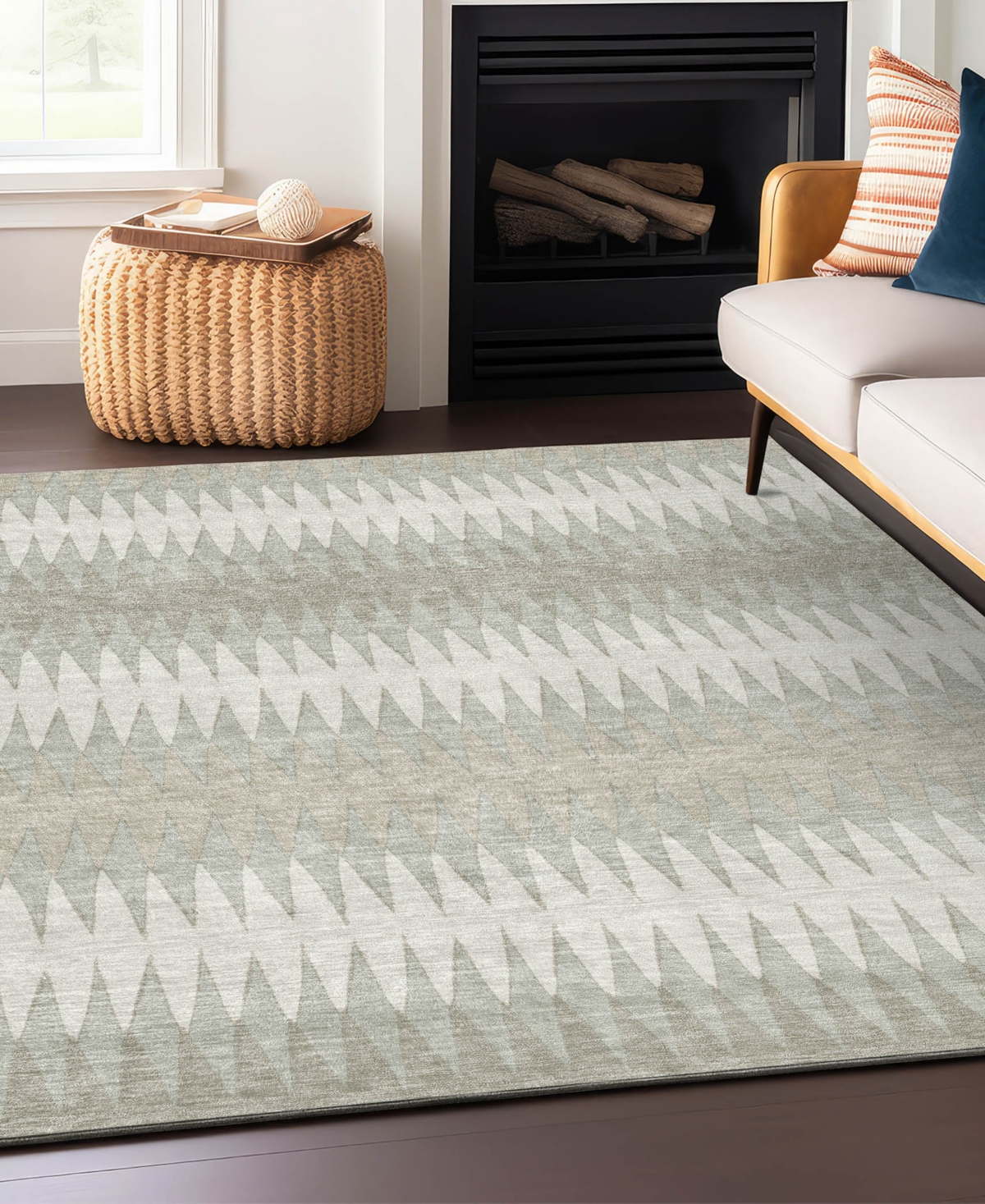Addison Chantille Acn867 3'x5' Area Rug In Ivory
