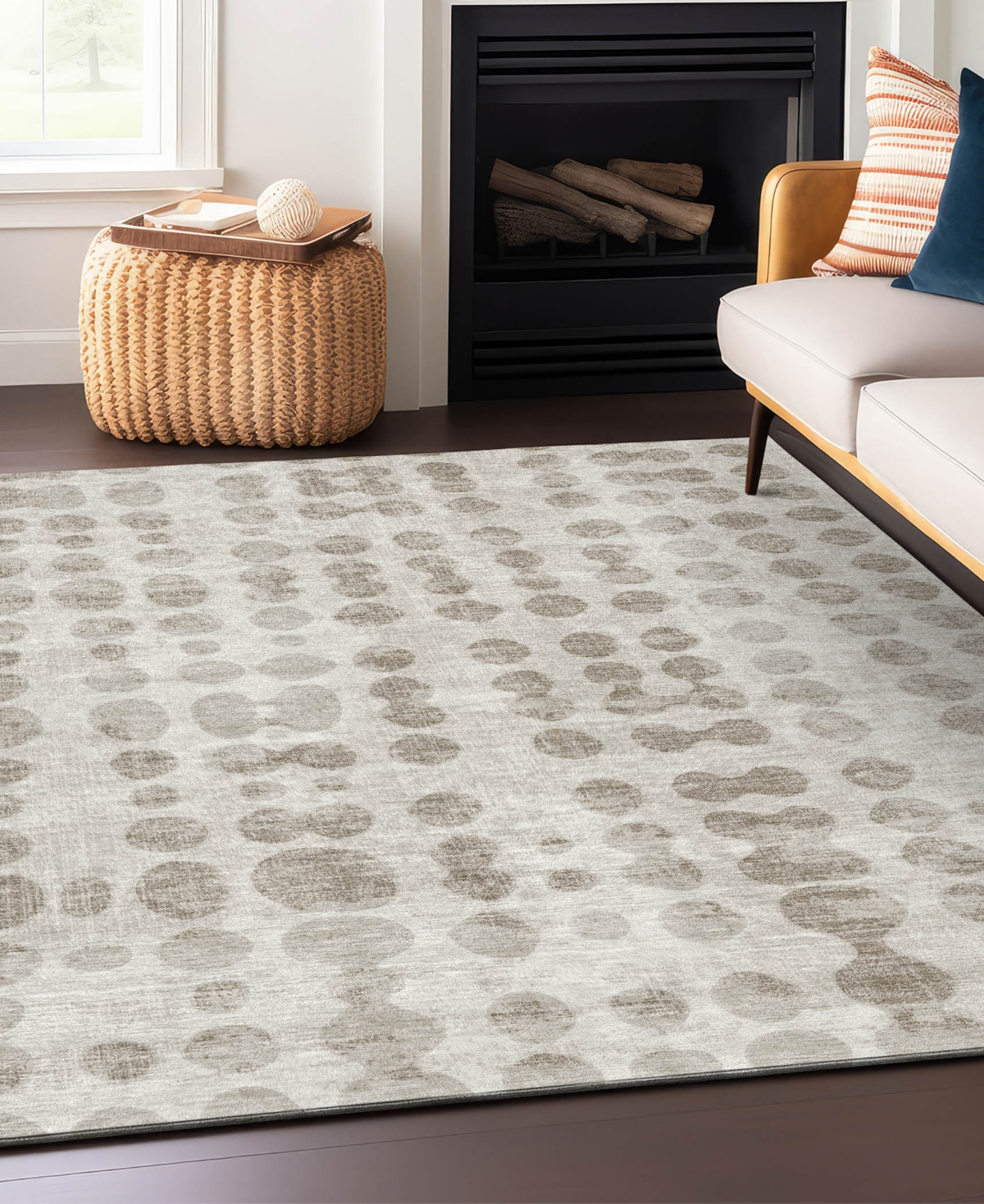 Addison Chantille Machine Washable Acn869 2'6"x3'10" Area Rug In Ivory