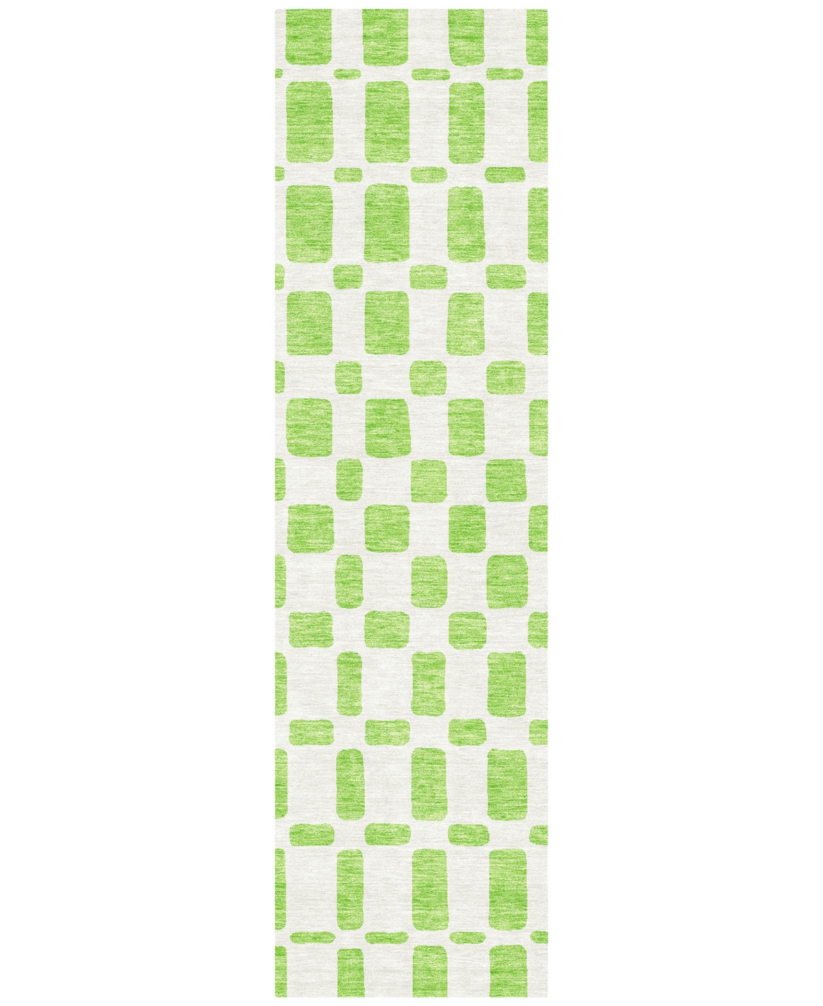Addison Chantille Acn871 2'3"x7'6" Runner Area Rug In Lime