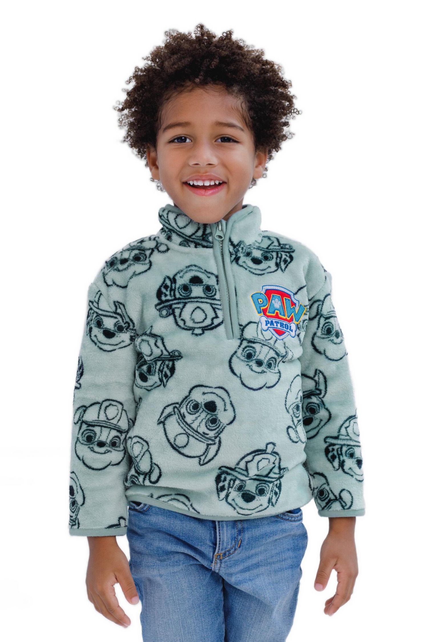 Toddler Boys Fleece Quarter-Zip Sweatshirt