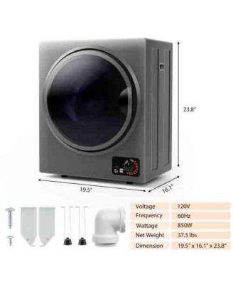 1.5 Cu .ft Clothes Dryer with Stainless Steel Tub