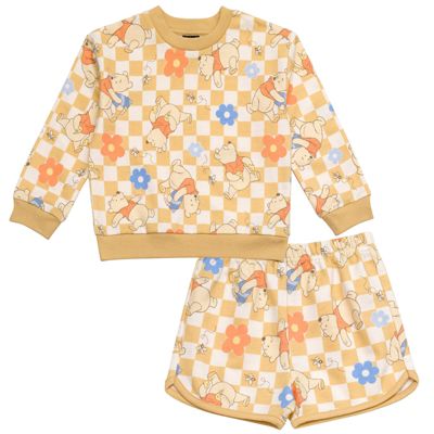 Little Girls 2-Piece Sweatshirt and Shorts Set