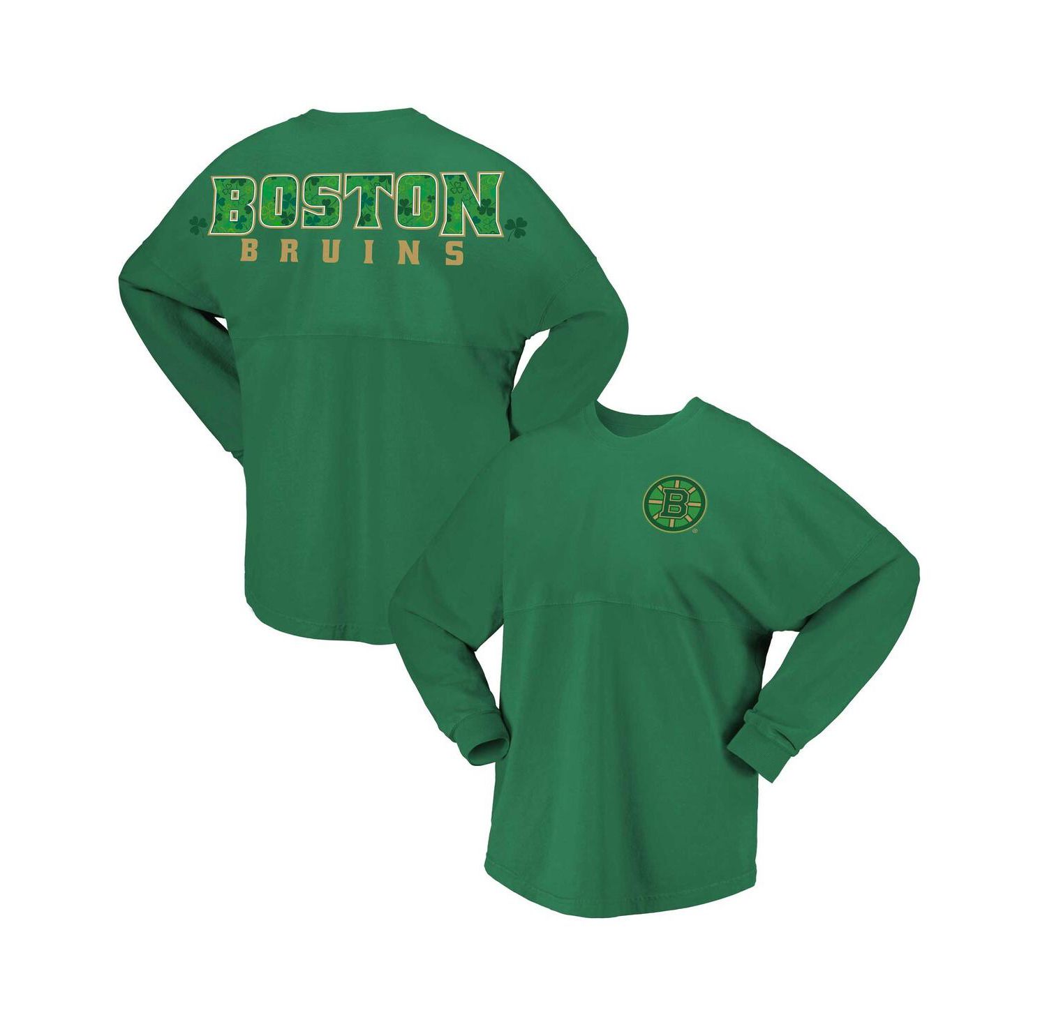 Women's Kelly Green Boston Bruins St. Patrick's Day Spirit Jersey T-Shirt