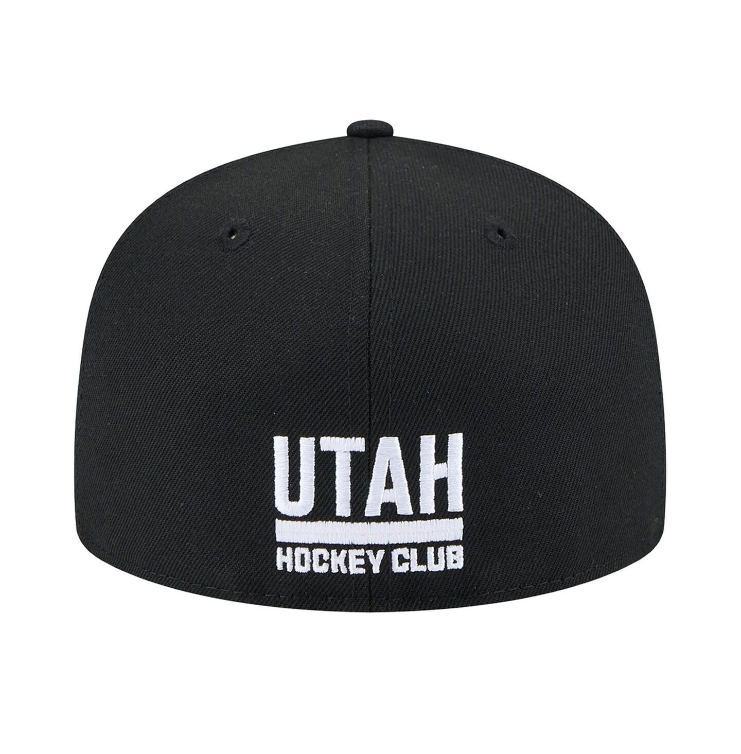 Мужская кепка New Era Black Utah Hockey Club State Shape 1st Season 59FIFTY Fitted Hat — фото 3